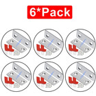 6pcs Magnetic Cabinet Catch Ultra Thin Door Stop Drawer Magnet Lock - New