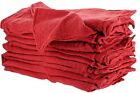 100 Industrial Shop Rags   Cleaning Towels Red