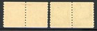 Canada 1929 Kgv Coil Pairs Scott  160-161 Mint Vf Og Very Lightly Hinged Scarce