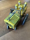 Vintage 40 s Wind-up Tin Litho Marx Jumpin Jeep 22c Toy Usa Military Works