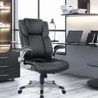 High Back Executive Office Chair - Padded Leather Ergonomic Computer Desk Chair