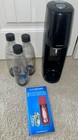Sodastream Aarke 126-aa01-white Black Manual Soda Maker With 3 Bottles Used