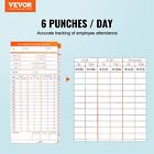 Time Cards Monthly Timesheets 100 Pcs 6 Columns Two-sided Orange And Bl   