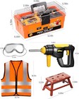 Set With Tool Box Electronic Toy Drill Pretend Play Kids Construction Kits For