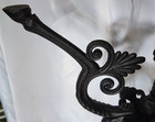 Beautiful Antique Marble   Cast-iron Side Table plant Stand W  Chains Amnacht 