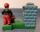 Vintage Cast Iron Artillery Coin Bank Functioning Reproduction