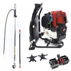 3 In 1 35 4cc 4 Stroke Backpack Gas Garden Brush Cutter Grass Trimmer Lawn Mower
