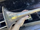 Vintage King Cleveland Silver Color 605 Trombone With Case  needs Repairs 