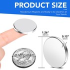 Super Strong Neodymium Disc Magnets With Double-sided Adhesive  Powerful Permane