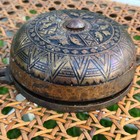 Antique Doorbell  Victorian Mechanical Patent 1879 Cast Iron Eastlake Style Bell