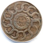 1787 N 12-u R-4 Anacs Vf 35 Pointed Rays Fugio Cent Colonial Copper