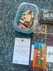 Scrapbooking Supplies Lot Used    Glue  Paper  Ink  Stamps  Etc    50  Retail 