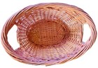 Oval Willow Pink Basket Wicker Easter Woven Tabletop Fruit Kitchen Decorative Xl