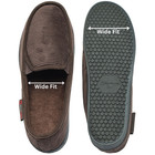 Alpine Swiss Mens Wide Moccasin Slippers Memory Foam Slip On Indoor House Shoes