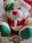 Vintage 1992 Fisher Price Puffalumps Plush White Christmas Santa Mouse New
