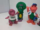 Vintage Barney   Friends Vinyl Bank Figure Lot 90s Lyons Group Collectible