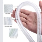 High Pressure Braided Clear Flexible Pvc Tubing 3 4  Id X 1  Od - 25 Ft Heavy   