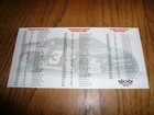 1997 Goodwrench Service Race Schedule - Vintage