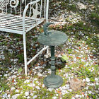 23in Verdigris Cast Iron Celestial Sundial Decorative Garden Pedestal Sun Clock