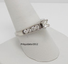 1ct Natural Princess Diamond Engagement Anniversary Wedding Ring 14k White Gold