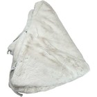 Pottery Barn Ivory White Faux Fur Christmas Holiday Tree Skirt 60 Inches Nwot