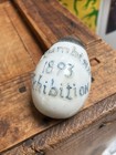 1893 Columbian Exhibition Salt Shaker Mt  Washington World s Fair Egg Shaped