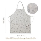 Cotton Linen Kitchen Chef Apron Adjustable Professional Bib Large Pockets Bbq