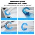 Disposable Toilet Brush Set Toilet Bowl Cleaning System Cleaners With Refills Tl
