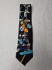 Hot Cakes Looney Tunes Bugs Bunny Tie 1995 Warner Bros Basketball Archery
