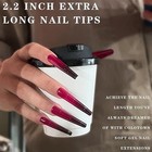 240 Pcs 2 2 Inch Full Cover 3xl Coffin  Extra Long Soft Gel Nail Tips 12 Sizes