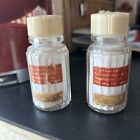 Antique De Trey   s Filled Synthetic Dental Porcelain Powder Bottles - 24 And 25 