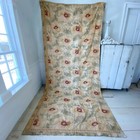 Antique Curtain Or Drape 1900 Art Nouveau Large Scale Floral French Textile