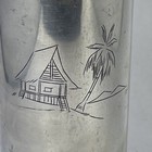 Selangor Hammered Pewter Mug Tankard Tumbler Stein Etched Island Design
