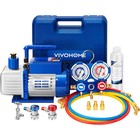 Ac Manifold Gauge Set W  Vacuum Pump  Refrigerant Recovery Machine  Weight Scale