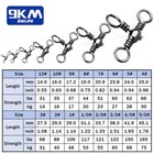 9km 25pcs 3-way Swivels Fishing Swivels Stainless Steal Fishing Catfish Tackle 