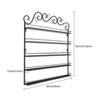 Nail Polish Rack Wall Mounted Display Organizer Holder Stand Metal 5 Tier Sale