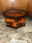 19th Century Chinoiserie Tea Table Lacquer Top Hand Painted Table Solid Wood