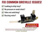 3 Way Solenoid Valve 120v For Breville Bes840 Bes860 Bes870 Sp0100757 Replacemen