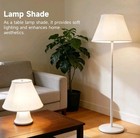 2 Pcs Lamp Shades For Table Lamps  Foldable White Fabric Lamp Shade  Easy   