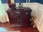 Solid Cherry Dining Room Set- Table chairs china Cabinet serving Table 