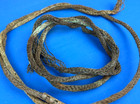 Antique Lightning Rod Copper Cable  Grounding Wire  2 Lengths 64    48   1 2 dia