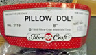 Vintage Crochet Pillow Doll Head Form  31196r 8   Fiber Craft 1988 Head Shoulder