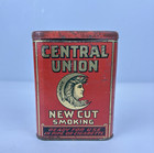 Central Union New Cut Vintage Pocket Tin United States Tobacco Company Rare