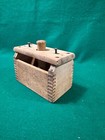 Antique Vintage Primitive Dovetailed Wood Butter Mold Press 5 3 4  X 3 1 4 