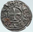 1200ad France Archbishopric Besancon Antique Silver Denier Medieval Coin I87061