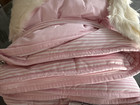 Pottery Barn Kids Striped Shaggy Head Pink Puppy Sleeping Bag - Sample - New