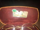 Vintage Octagon 12k Gold Filled Wire Rim Eyeglasses With Case