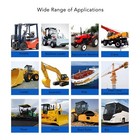 Universal Ergonomically Tractor Seat Forklift Excavator Seat Pu Leather Black