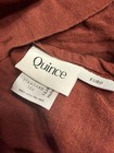 Quince European Linen Euro Sham Bordeaux 26x26 Pillow Cover Oeko-tex Nwot