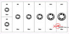 Swordfish 32341- 260pc Push Nut Push On Retainer Starlock Washer Assortment